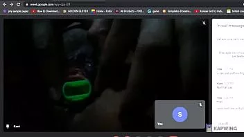 Play College girl masturbates with pen cap