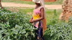 再生 インド人インド人義理の妹の屋外マンコファック